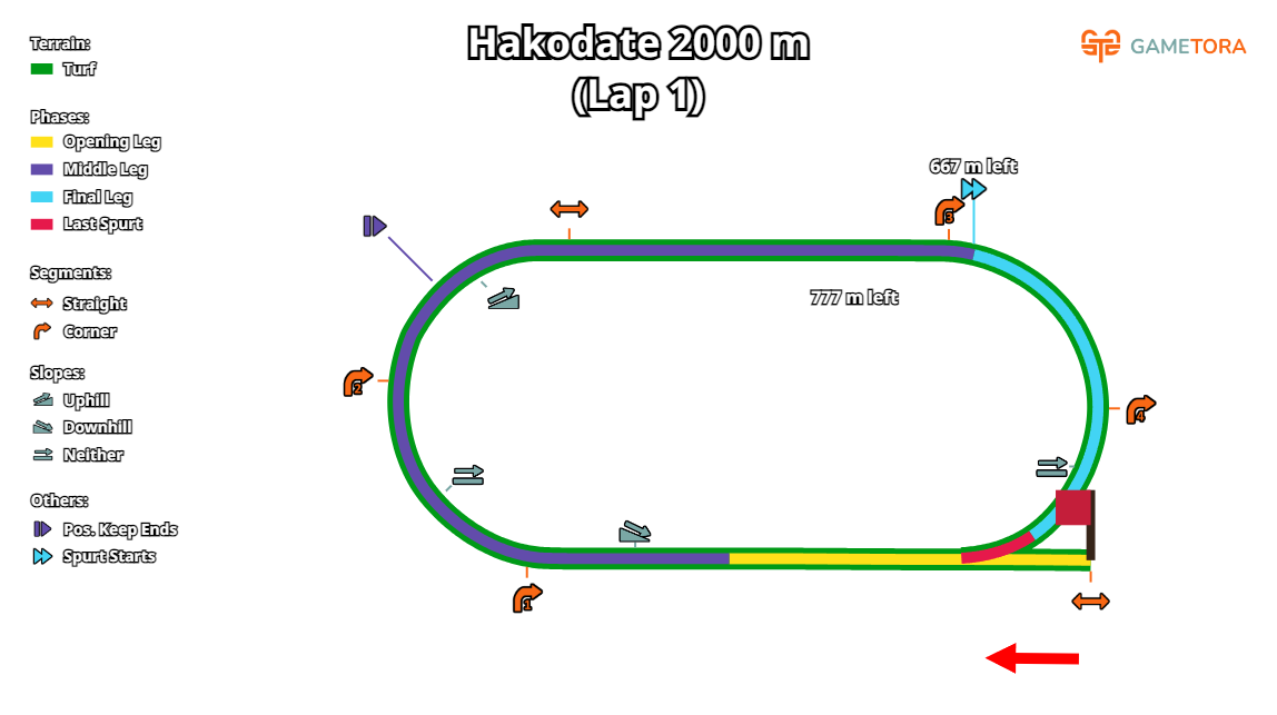 Hakodate Turf 2000 game map
