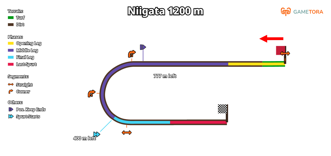 Niigata Dirt 1200 game map